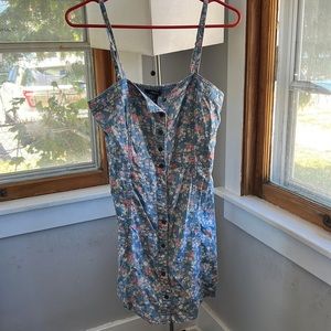 Forever 21 floral jean dress, size small